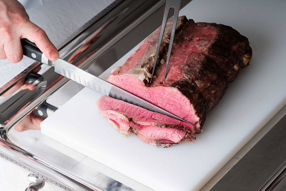 roasted beef cutting service
